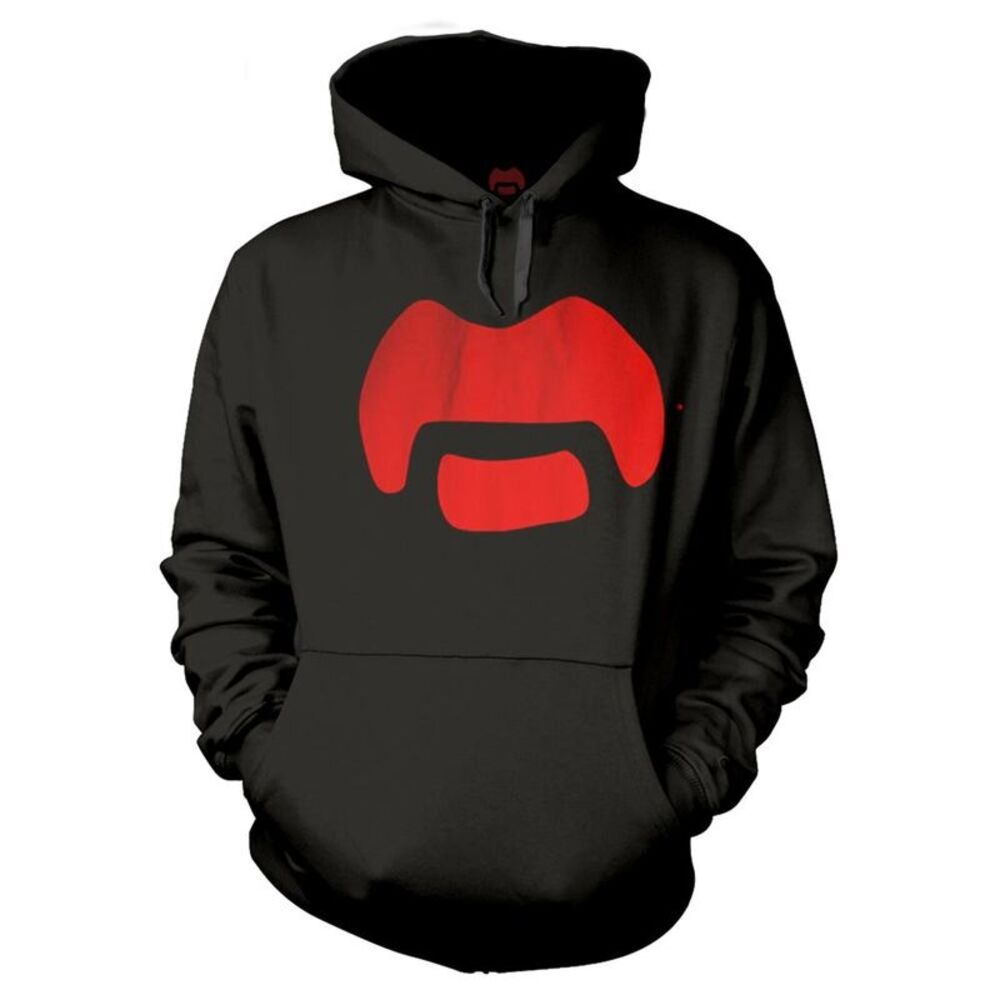 Frank Zappa Unisex Adult Moustache Hoodie / Black